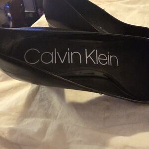 Calvin Klein Black Patent Leather Women's Pumps